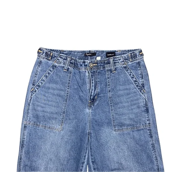 NWOT Light Blue Denim Barrel Jeans - Size 10 - Picture 4 of 7